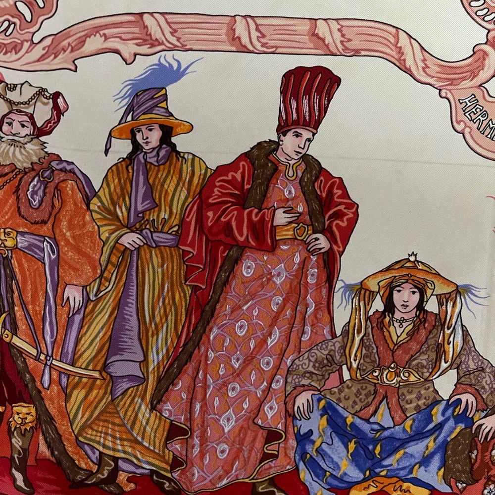COPY - Hermès Turqveries En L’Honneur De Mr Le T. Silk Scarf.
